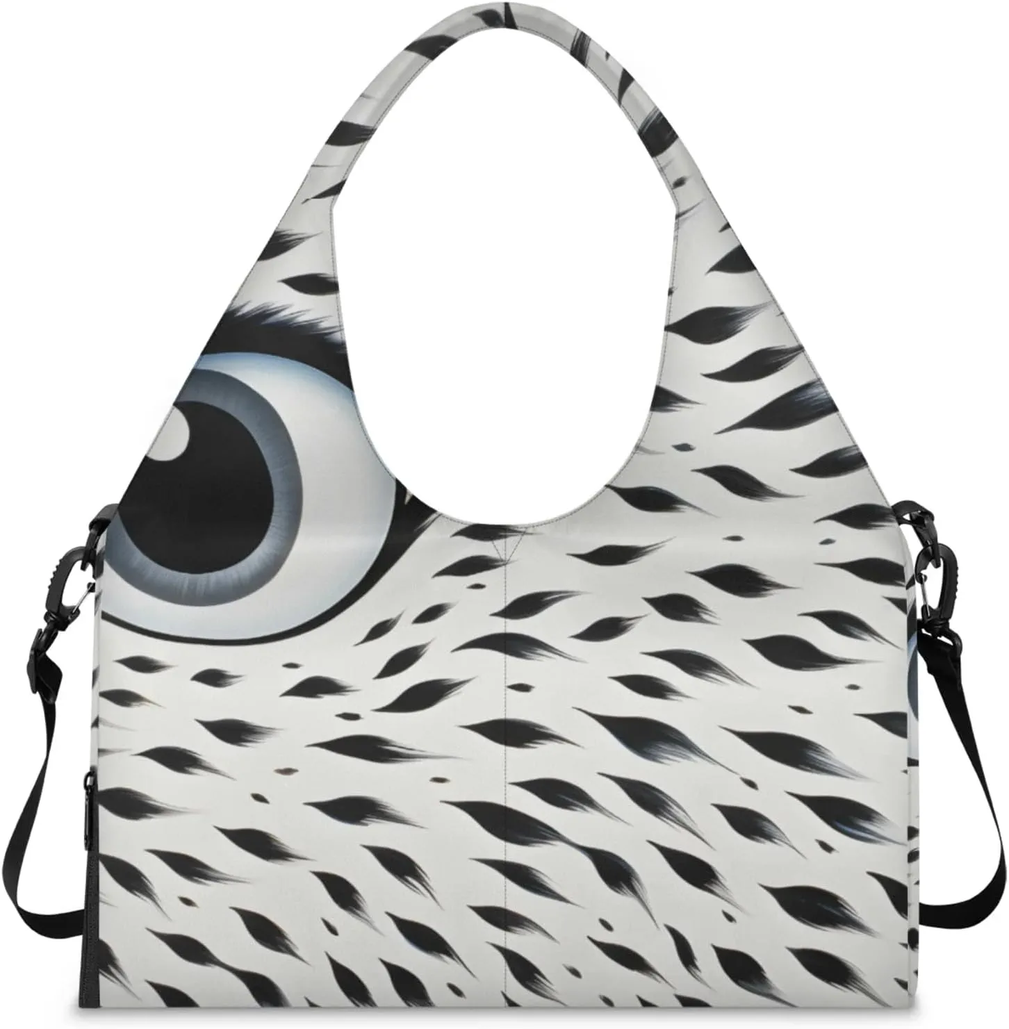 Animal Leopard Gym Bag Yoga Mat Tote for Women with Shoes Compartment Lightweight Duffle Travel Carrier Wet Dry Storage Pockets Adjustable Pilates Mats Shoulder Bags for Sport Swim