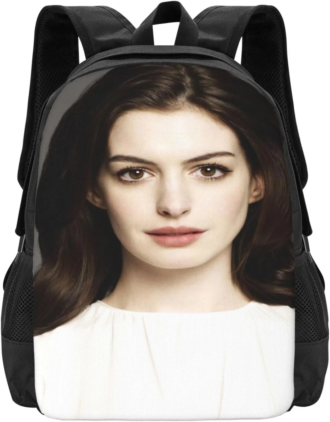 Anne Actor Hathaway Backpack Laptop Computer Backpacks Travel Bag Double Shoulder Daypack for Work Hiking 15.6 Inch