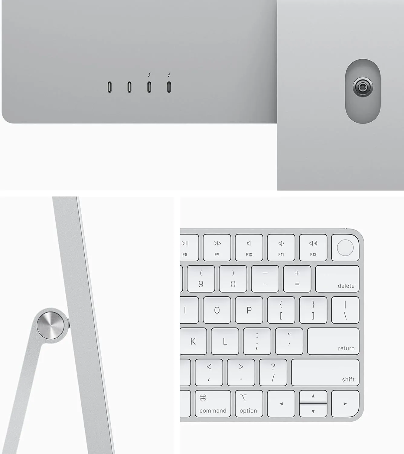 Apple 2021 iMac All in one Desktop Computer with M1 chip: 8-core CPU, 8-core GPU, 24-inch Retina Display, 8GB RAM, 256GB SSD Storage, Matching Accessories. Works with iPhone/iPad; Silver