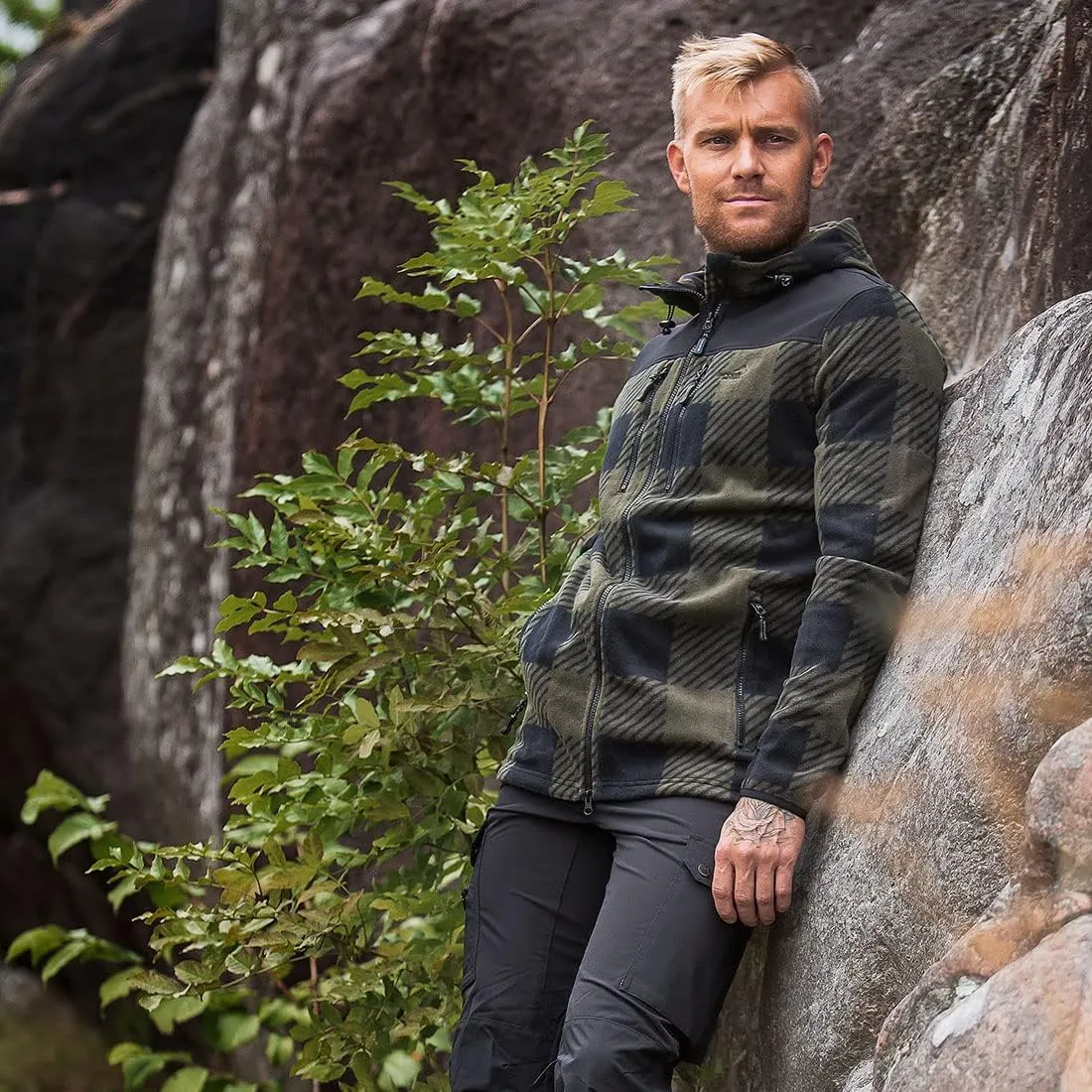 ARRAK OUTDOOR Canada Unisex Fleece Jacket, Unique Reinforcing Technique, Crosshatch Pattern, for Any Outdoor Adventure