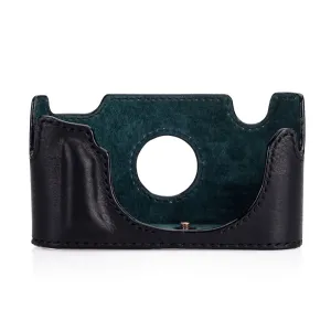Arte di Mano Half Case for Leica M-D (Typ 262) with Battery Access Door - Minerva Black with Black Stitching