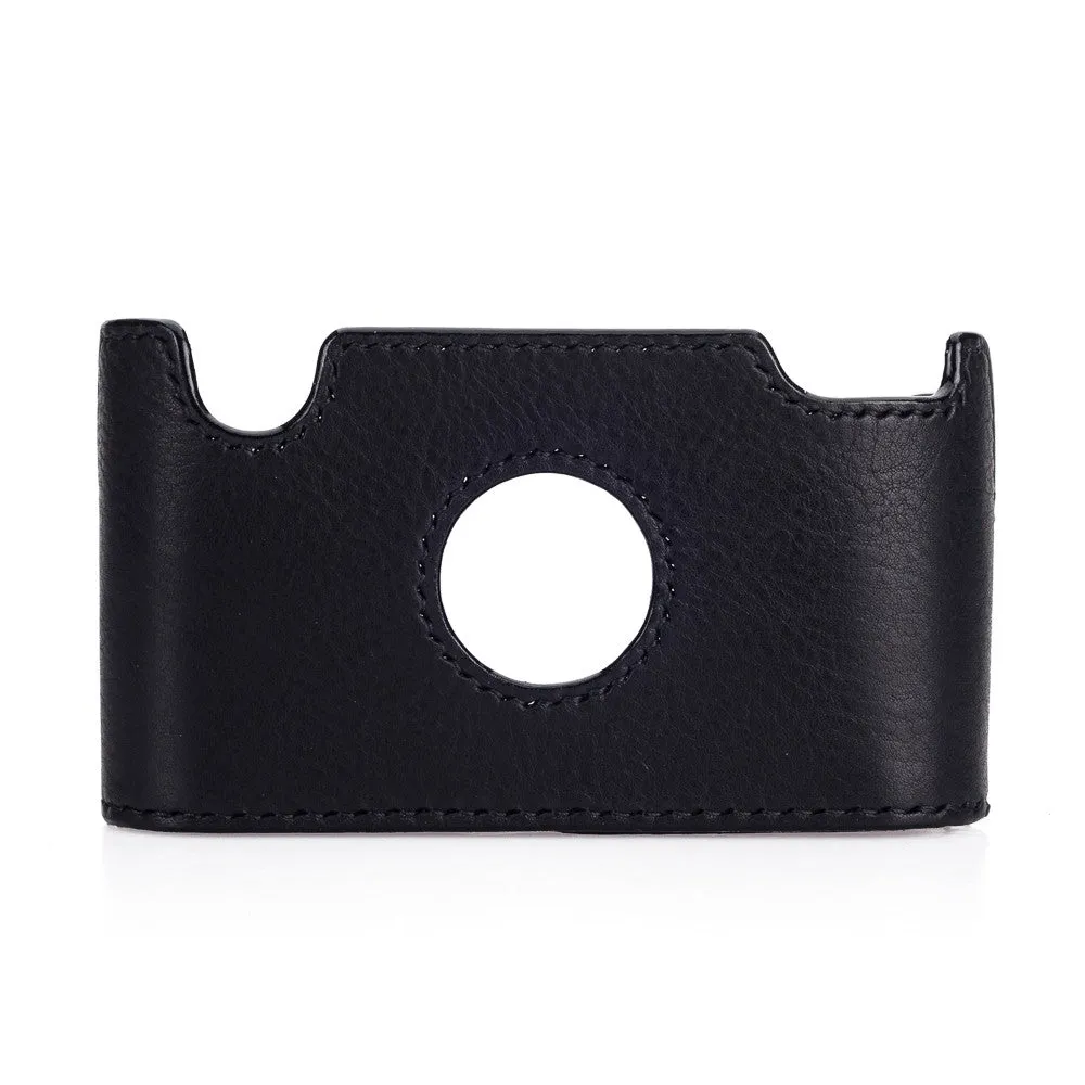 Arte di Mano Half Case for Leica M-D (Typ 262) with Battery Access Door - Minerva Black with Black Stitching