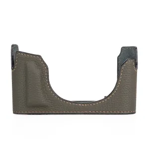 Arte di Mano Half Case for Leica M11 with Advanced Battery Access Door - Shrunken Calf Khaki