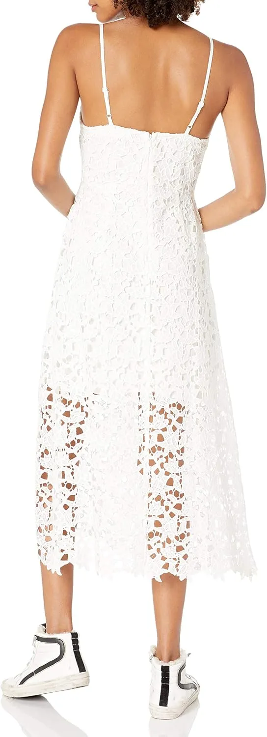 ASTR the label Women's Sleeveless Lace Fit & Flare Midi Dress