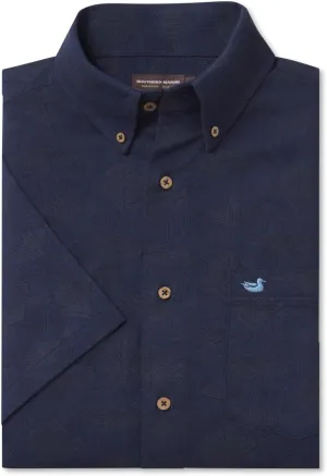 Atoll Woven Shirt - Geometric Fish