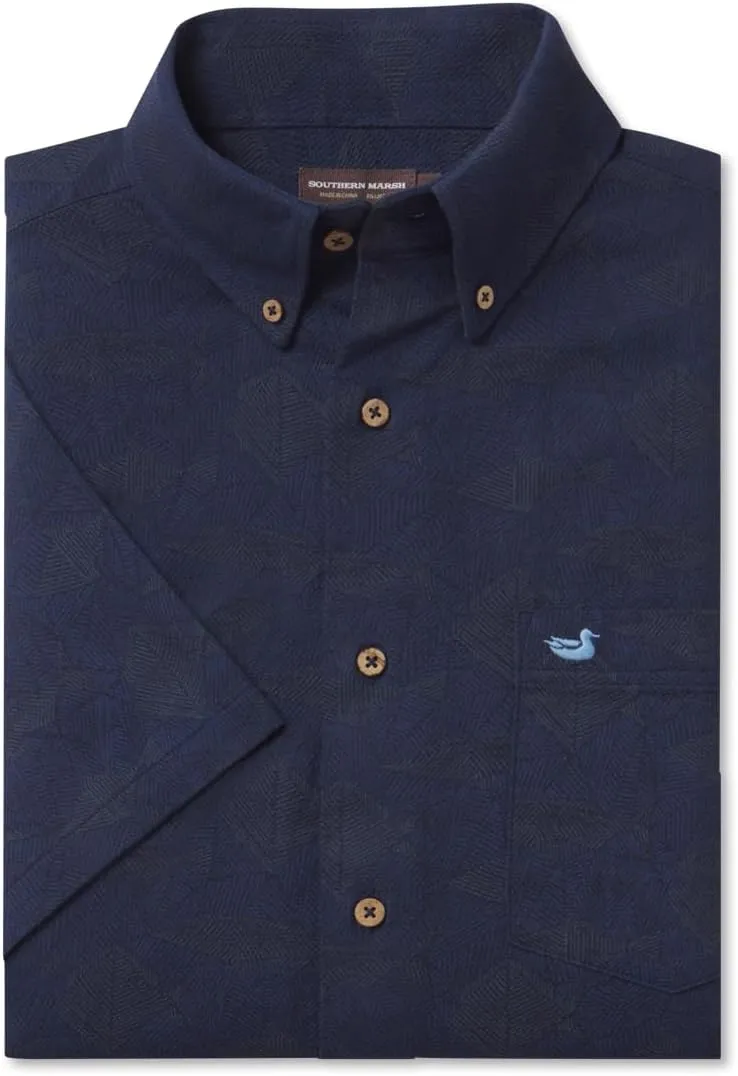 Atoll Woven Shirt - Geometric Fish