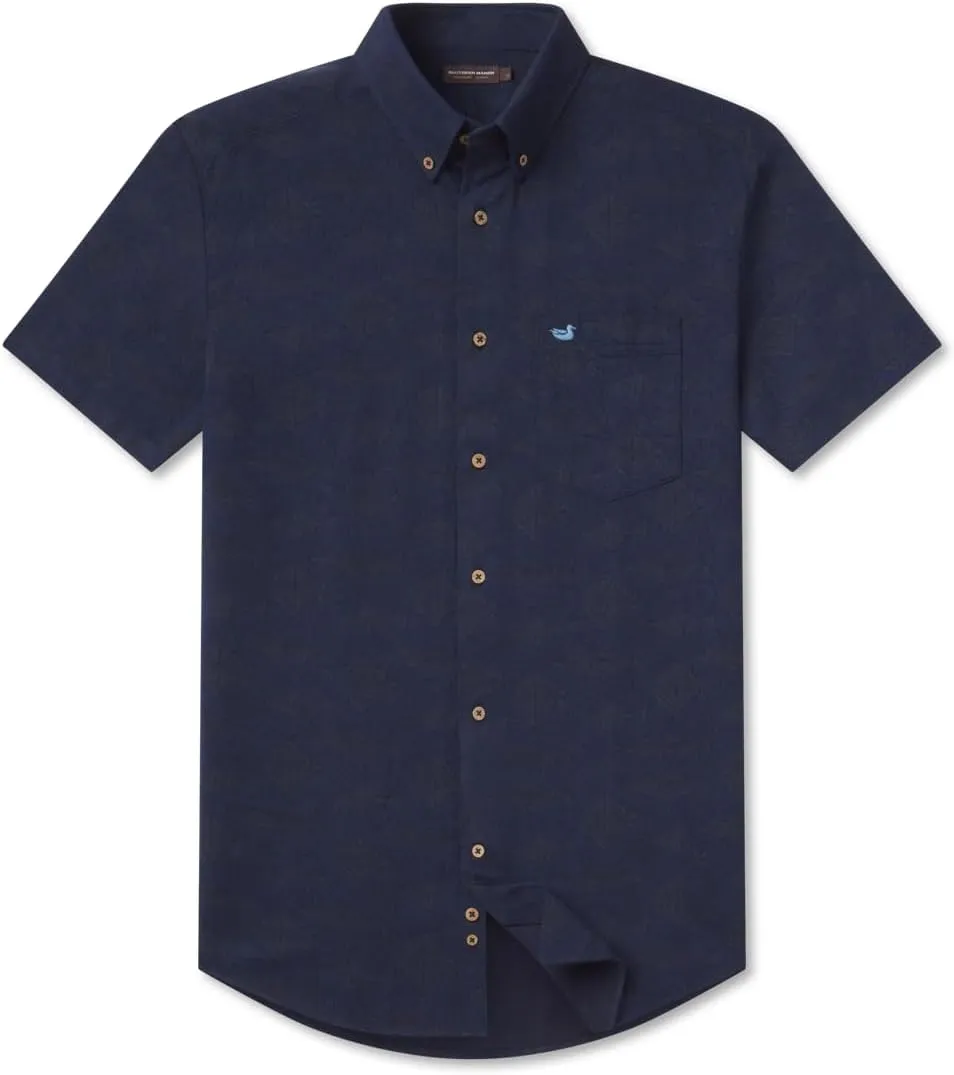Atoll Woven Shirt - Geometric Fish