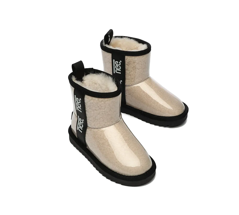 AUSTRALIAN SHEPHERD® UGG Kids Clear Waterproof Shearling Boots Coated Classic