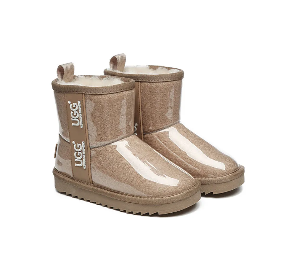 AUSTRALIAN SHEPHERD® UGG Kids Clear Waterproof Shearling Boots Coated Classic