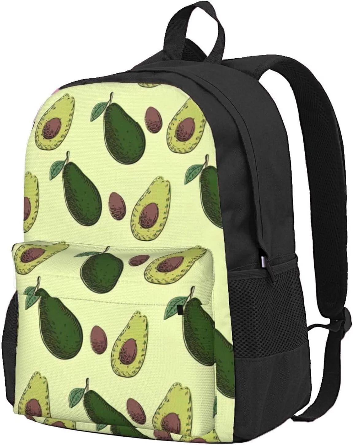 Avocado Fruit Print Storage Bag, Shoulder Bag, Leisure Bag, Large Capacity Leisure Travel Shoulder Bag
