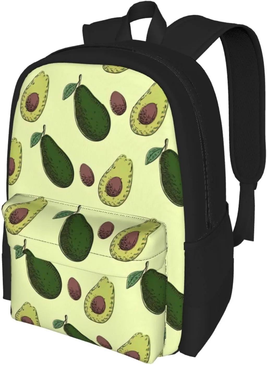 Avocado Fruit Print Storage Bag, Shoulder Bag, Leisure Bag, Large Capacity Leisure Travel Shoulder Bag