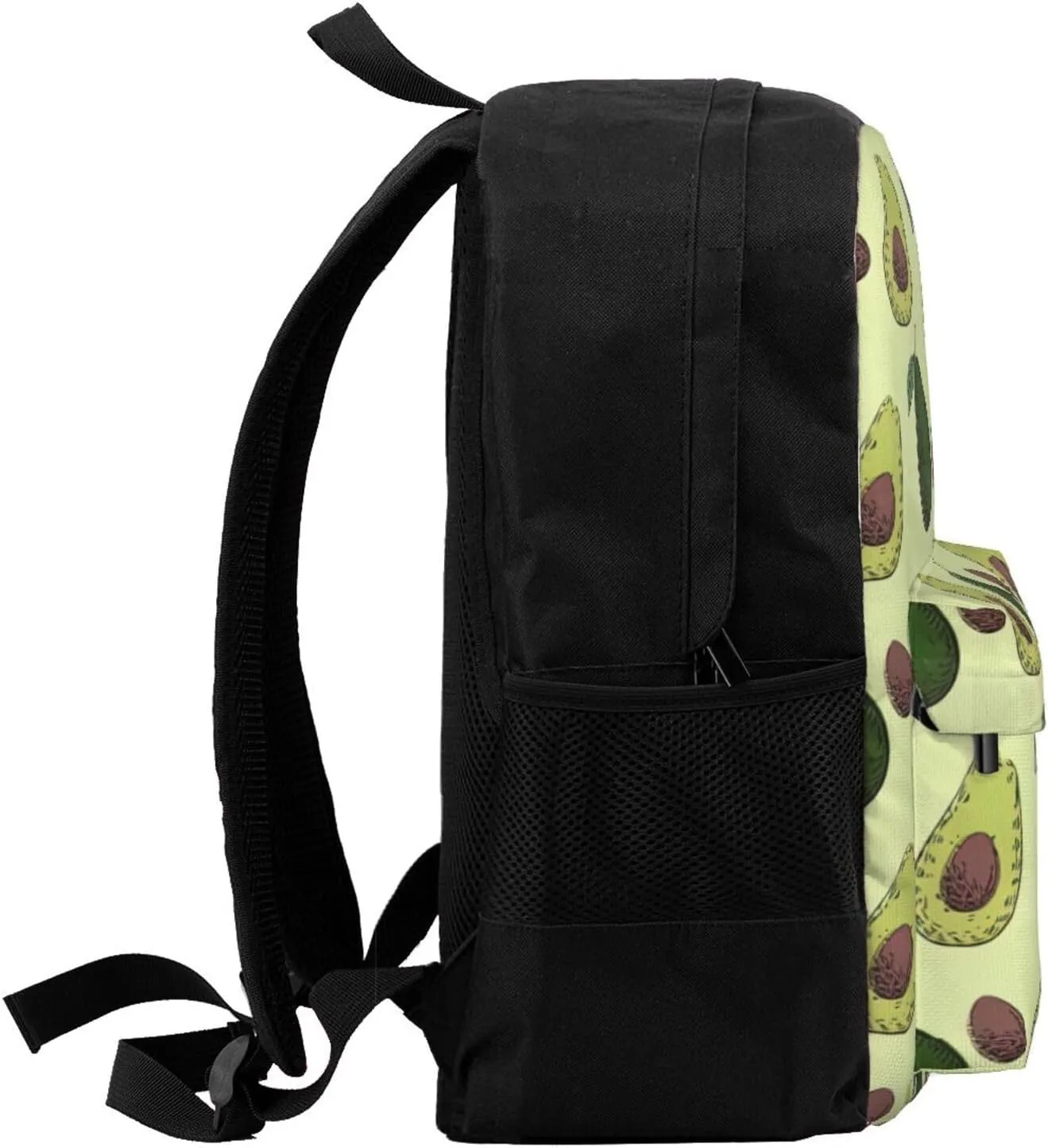 Avocado Fruit Print Storage Bag, Shoulder Bag, Leisure Bag, Large Capacity Leisure Travel Shoulder Bag