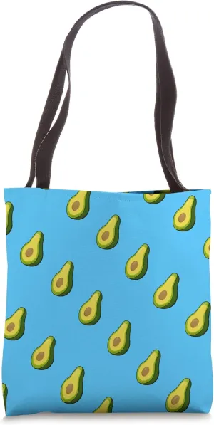 Avocados Halves Pattern Tote Bag