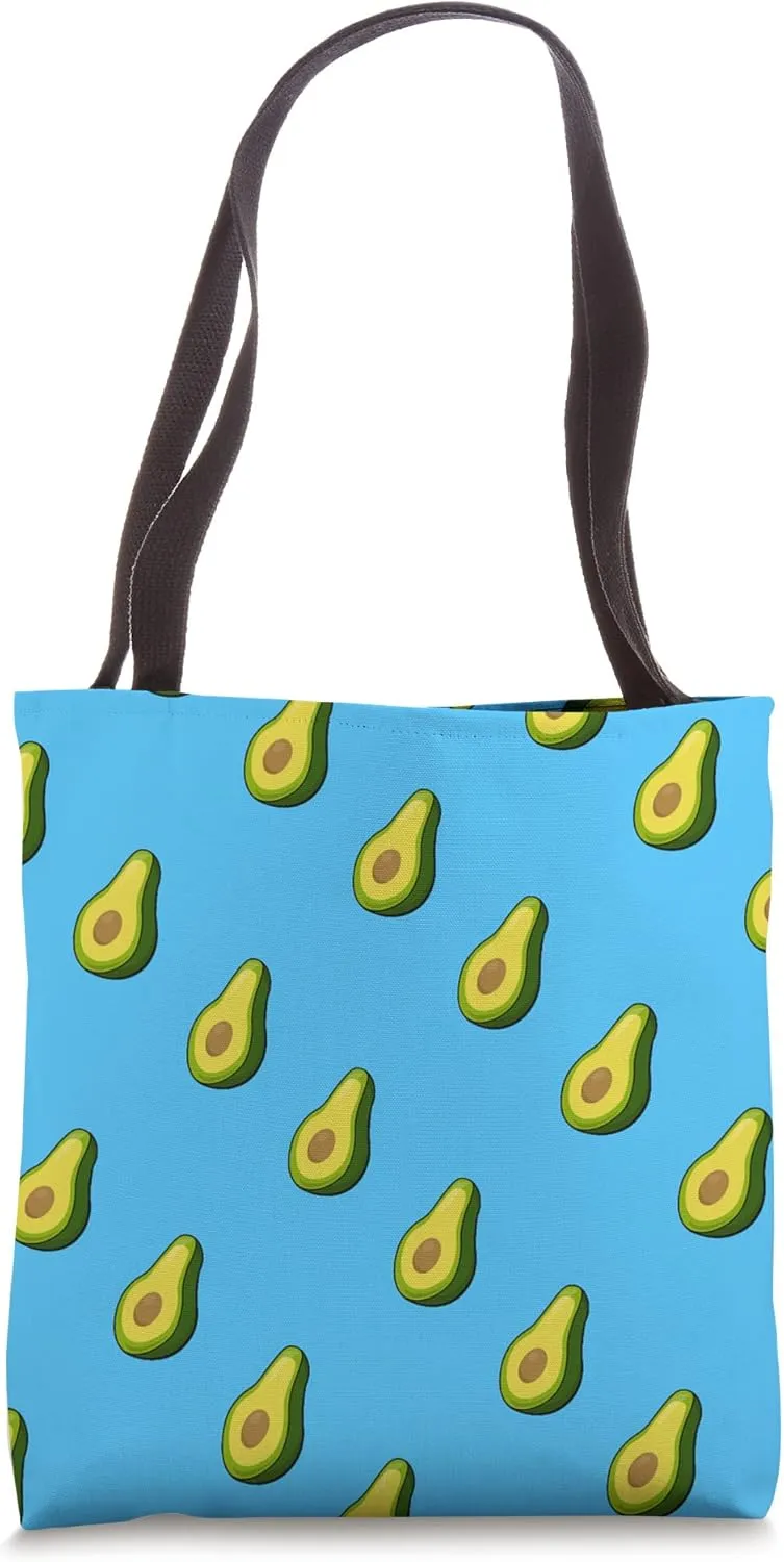 Avocados Halves Pattern Tote Bag