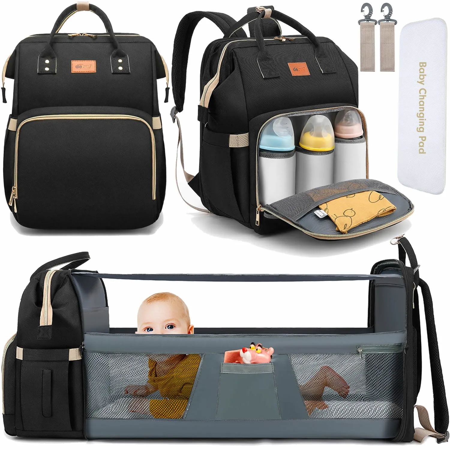 Baby Diaper Bag Backpack with Changing Station