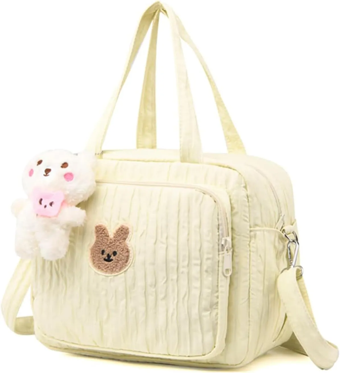 Baby Diaper Bag Tote Crossbody Diaper Cute Large Baby Nappy Mommy Maternity Travel Portable Baby Storage Bag for Mom