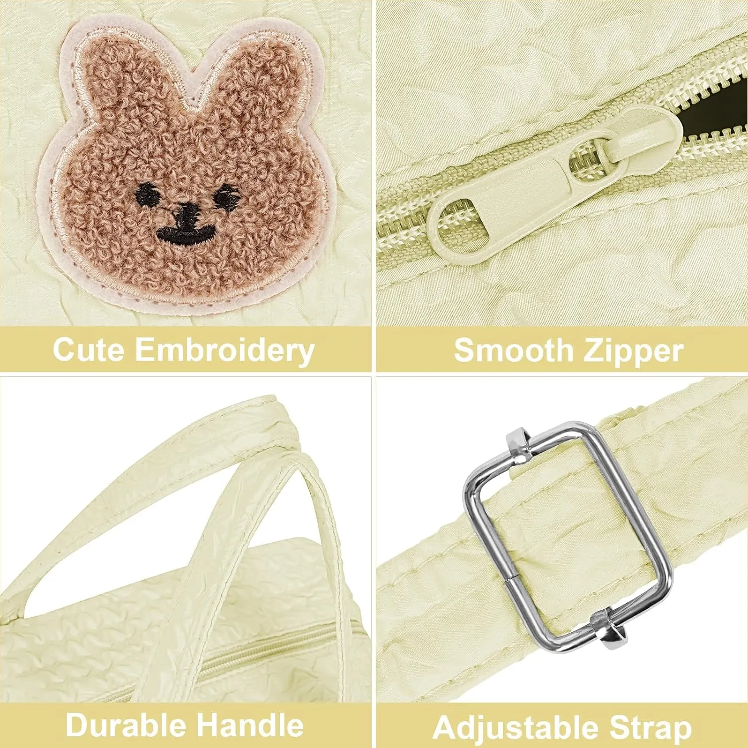 Baby Diaper Bag,Small Diaper Bag Tote Crossbody Diaper Bag Cute Quilted Diaper Bag Baby Travel Shoulder Bag with Strap