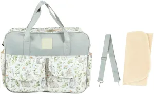 Baby Diaper Messenger Bag,Portable Shoulder Messenger Bag Large Capacity Mommy Diaper Bag for Pregnant Woman (Bunny)