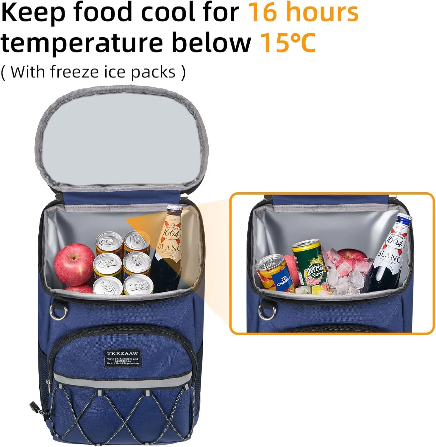 Backpack Cooler Backpack 26 Cans Insulated Leak Proof for Women Men Beach Camping Picnic Fishing Hiking Lunch Backpack Waterproof Cooler