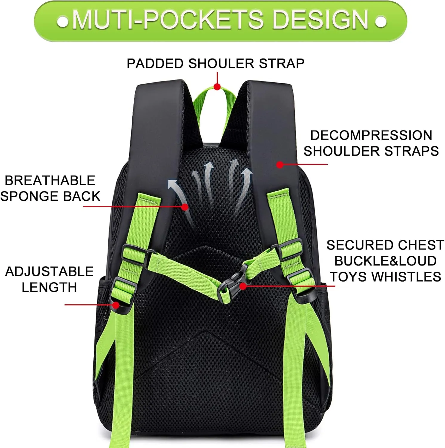 Backpack for Kids Boys Girls Preschool Kindergarten Bookbag Set with Lunch Box Toddler School Bag