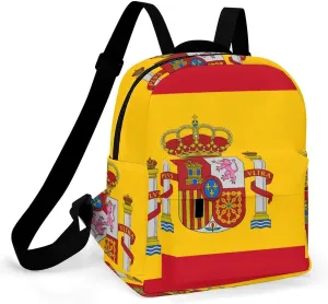 Backpack Purse for Women Rucksack for Ladies Spain Flag Shoulder Bag