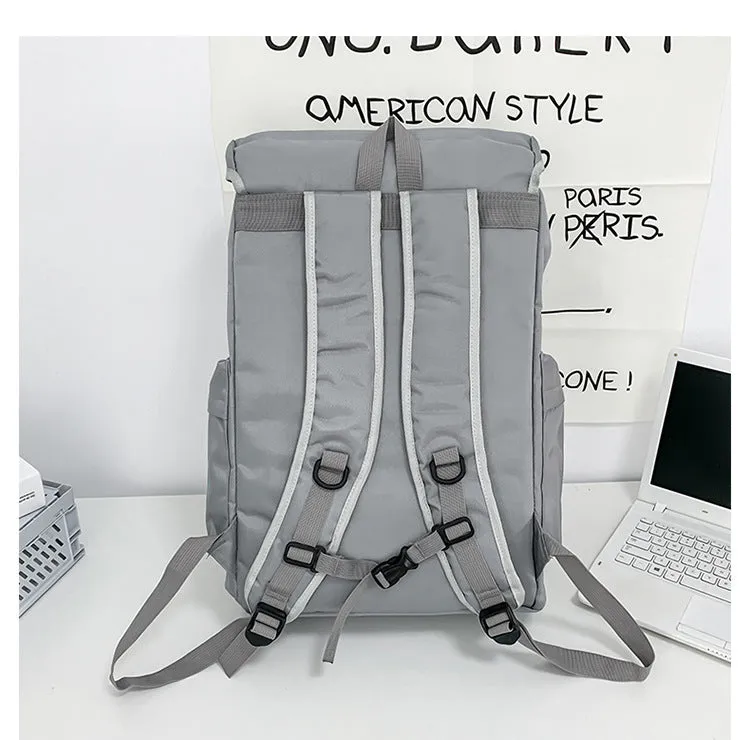 Backpack Students Hiking, Style - Trendy Everyday Black & Bundle deal for Reliable delivery Street Use Capacity Large