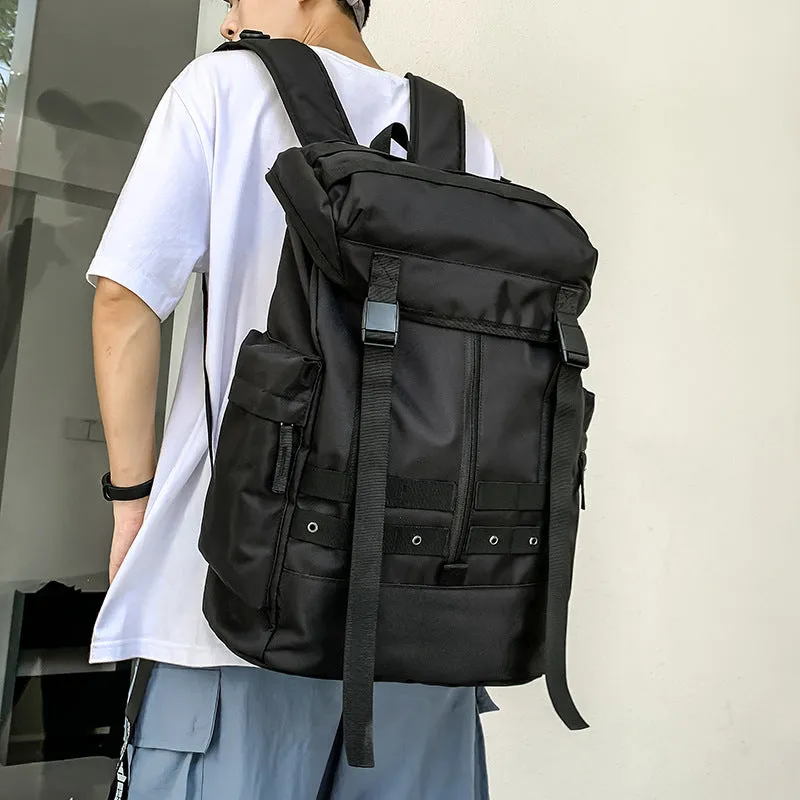 Backpack Students Hiking, Style - Trendy Everyday Black & Bundle deal for Reliable delivery Street Use Capacity Large