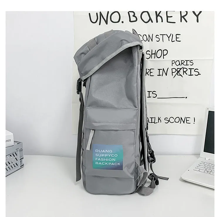 Backpack Students Hiking, Style - Trendy Everyday Black & Bundle deal for Reliable delivery Street Use Capacity Large