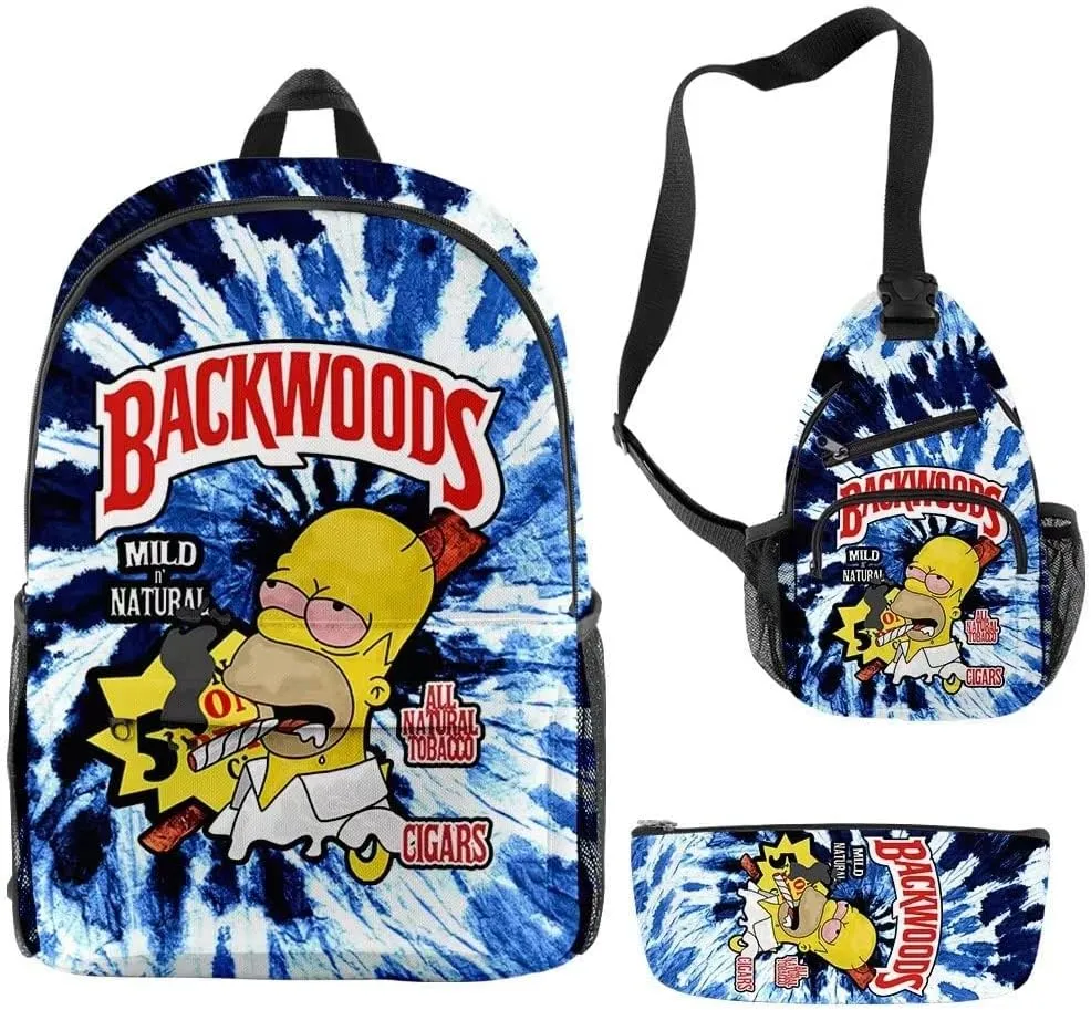 Backwoods Backpack Laptop Backpack School Backpack Travel Shoulder Backpack Book Backpack for men women AH 26 44 15cm