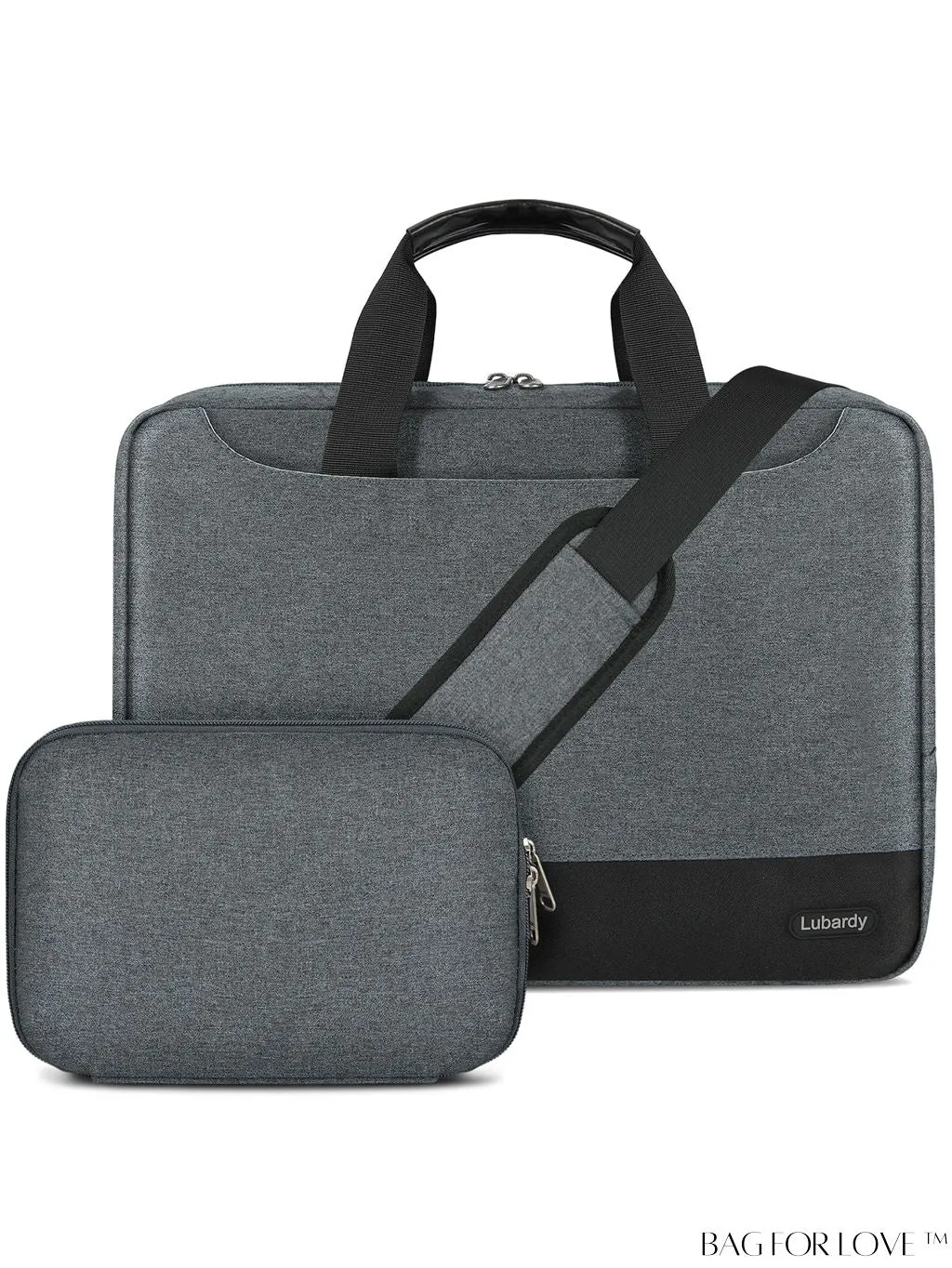BagForLove - 15.6 Laptop Bag with Cable Organizer, Waterproof Sleeve, and Shoulder Strap - Professional Briefcase