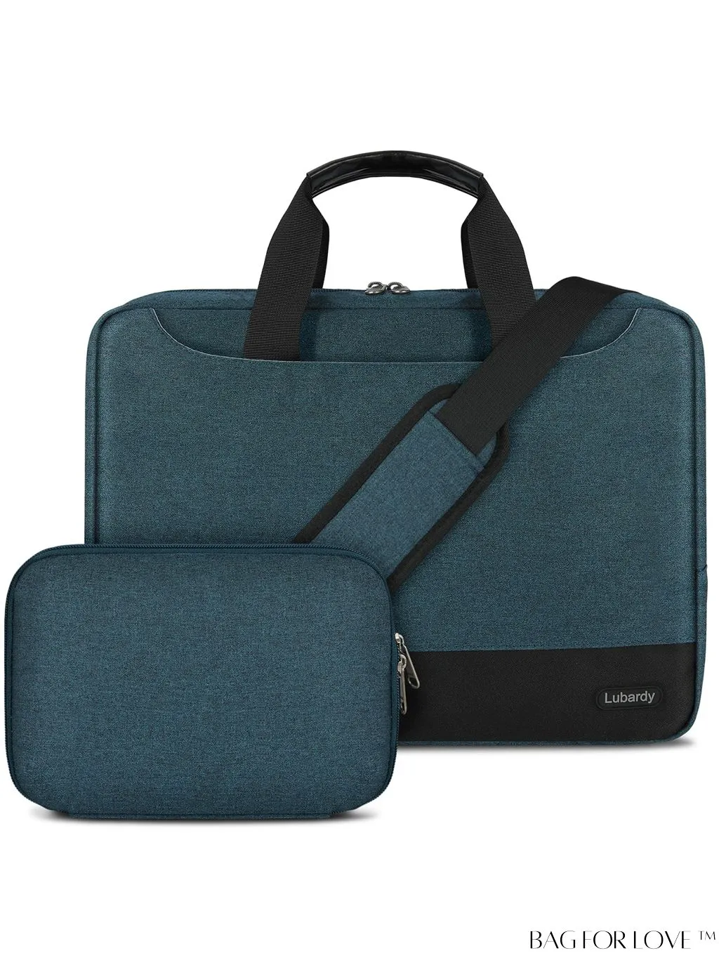 BagForLove - 15.6 Laptop Bag with Cable Organizer, Waterproof Sleeve, and Shoulder Strap - Professional Briefcase
