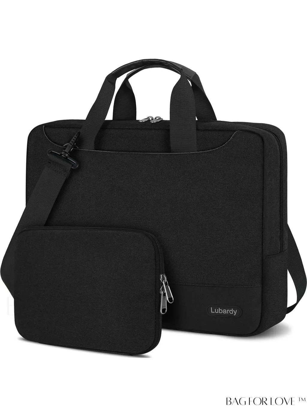 BagForLove - 15.6 Laptop Bag with Cable Organizer, Waterproof Sleeve, and Shoulder Strap - Professional Briefcase