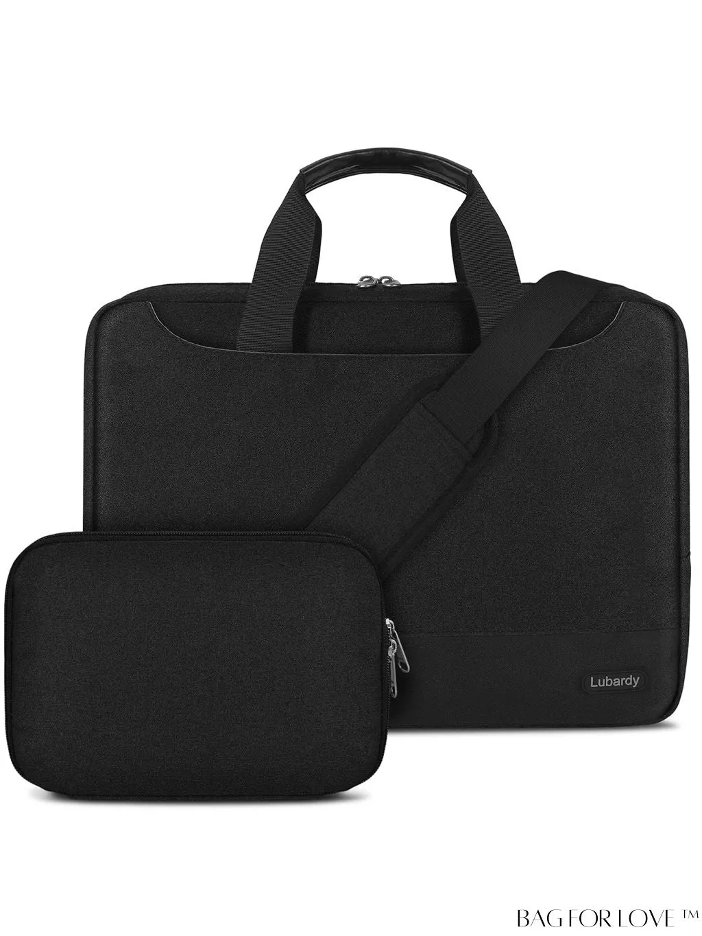 BagForLove - 15.6 Laptop Bag with Cable Organizer, Waterproof Sleeve, and Shoulder Strap - Professional Briefcase