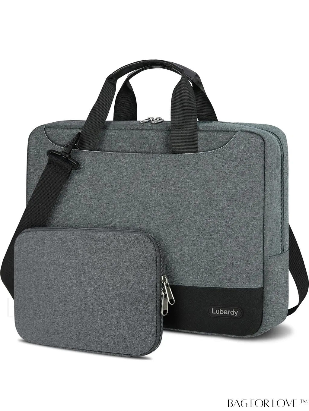 BagForLove - 15.6 Laptop Bag with Cable Organizer, Waterproof Sleeve, and Shoulder Strap - Professional Briefcase