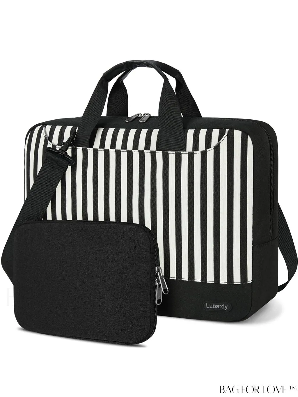 BagForLove - 15.6 Laptop Bag with Cable Organizer, Waterproof Sleeve, and Shoulder Strap - Professional Briefcase