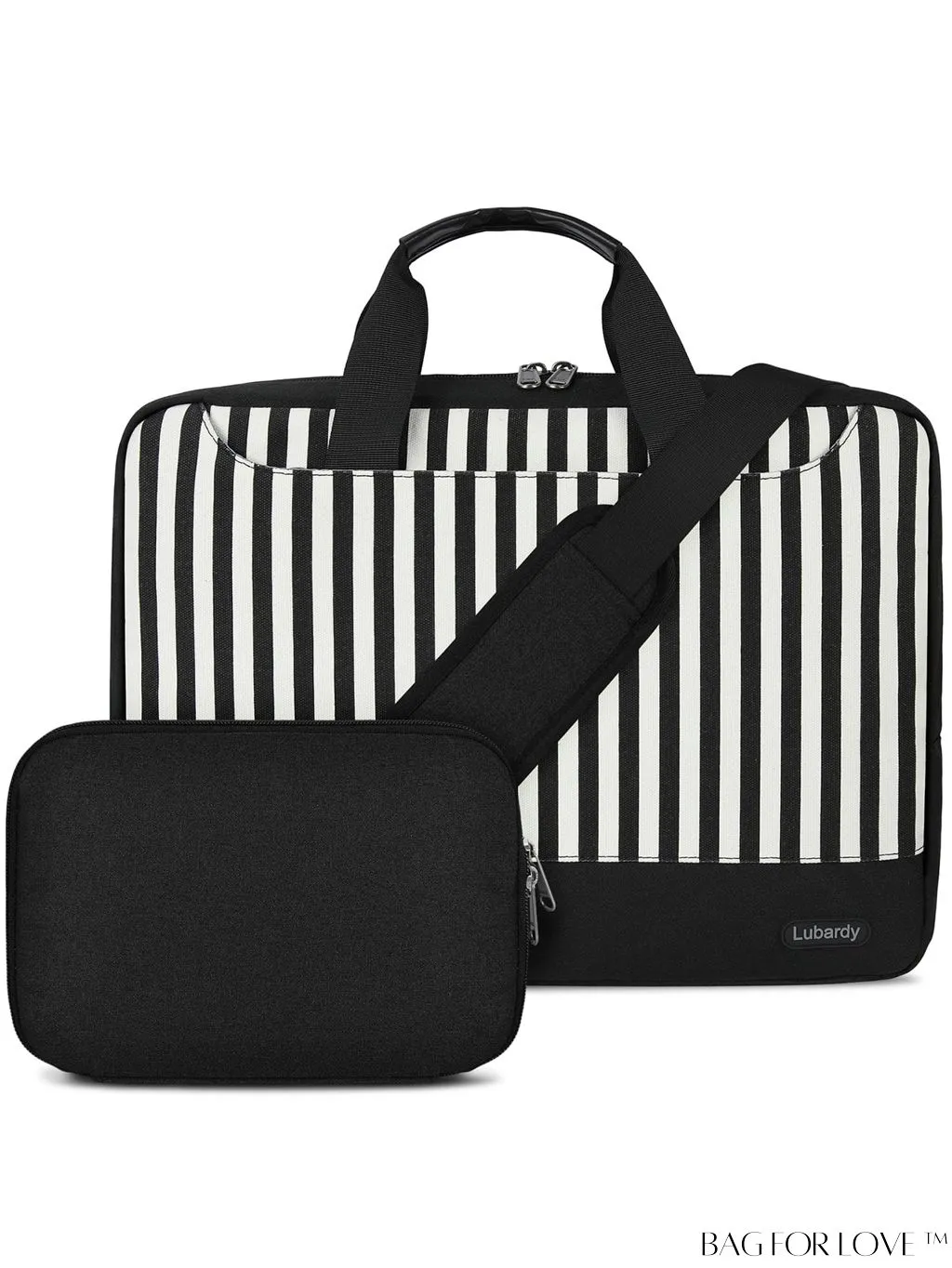 BagForLove - 15.6 Laptop Bag with Cable Organizer, Waterproof Sleeve, and Shoulder Strap - Professional Briefcase