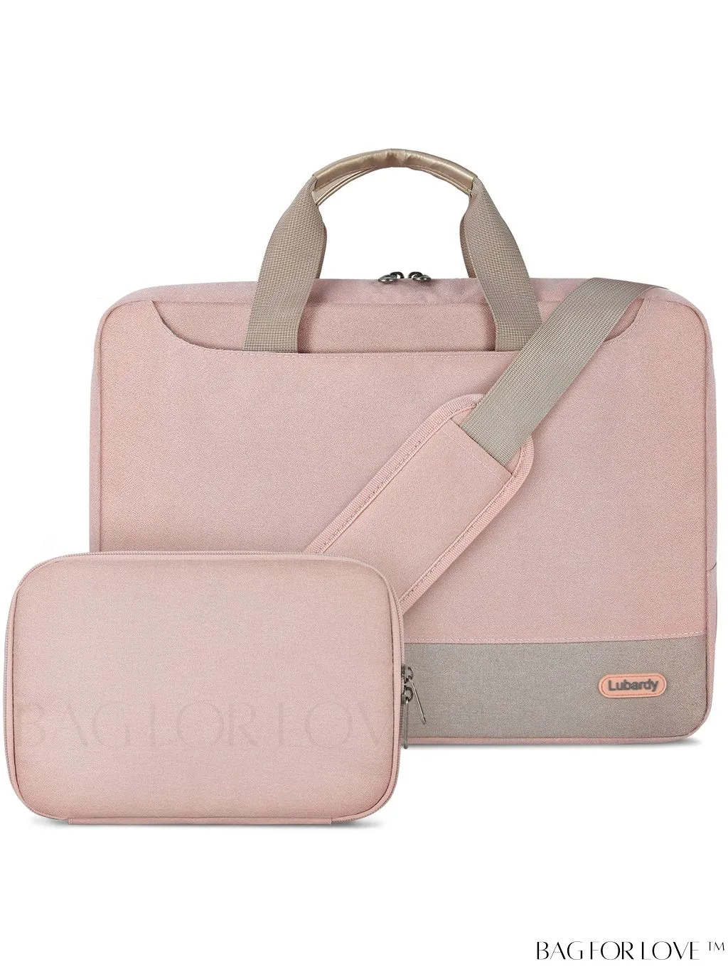 BagForLove - 15.6 Laptop Bag with Cable Organizer, Waterproof Sleeve, and Shoulder Strap - Professional Briefcase