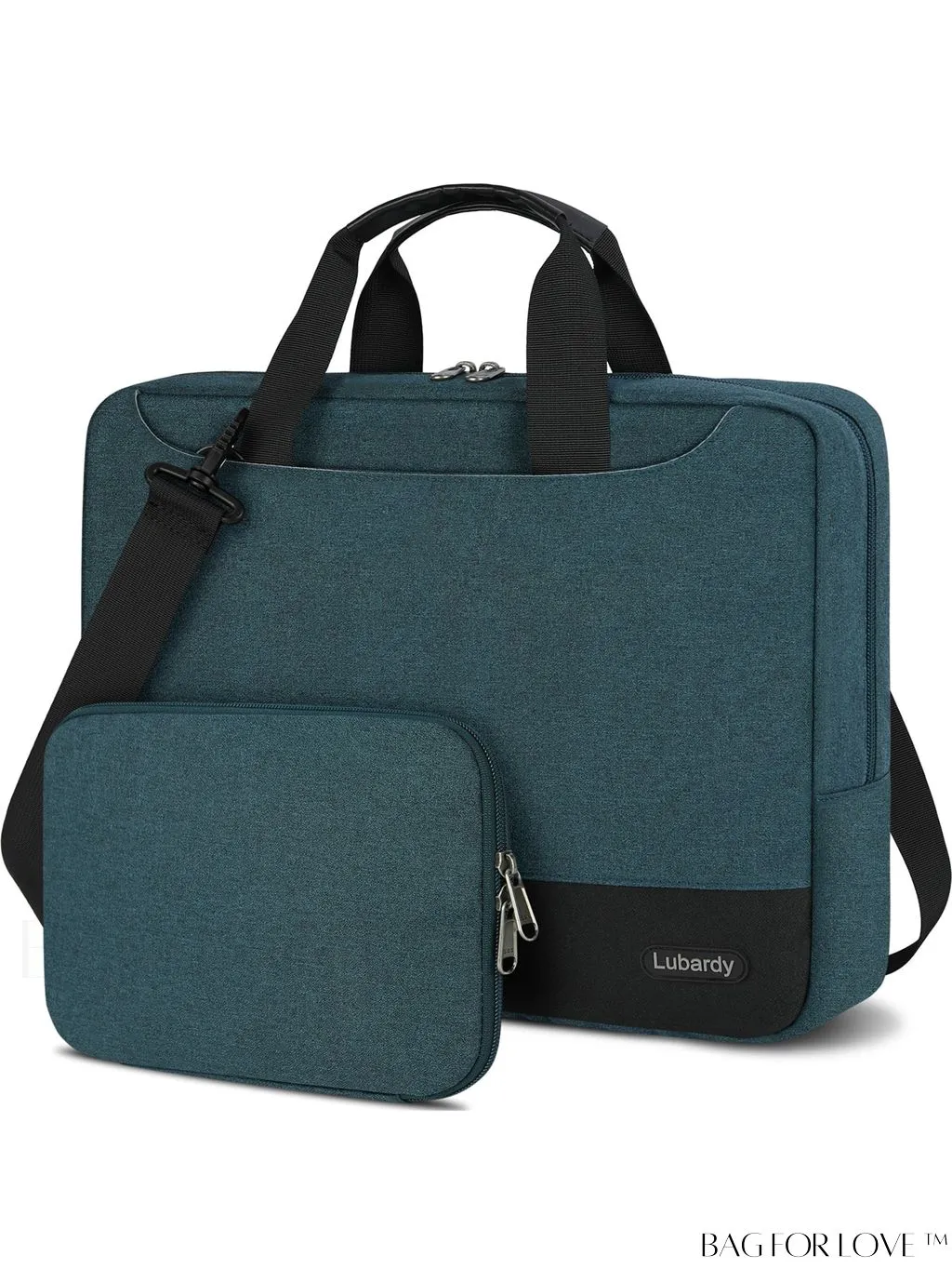 BagForLove - 15.6 Laptop Bag with Cable Organizer, Waterproof Sleeve, and Shoulder Strap - Professional Briefcase