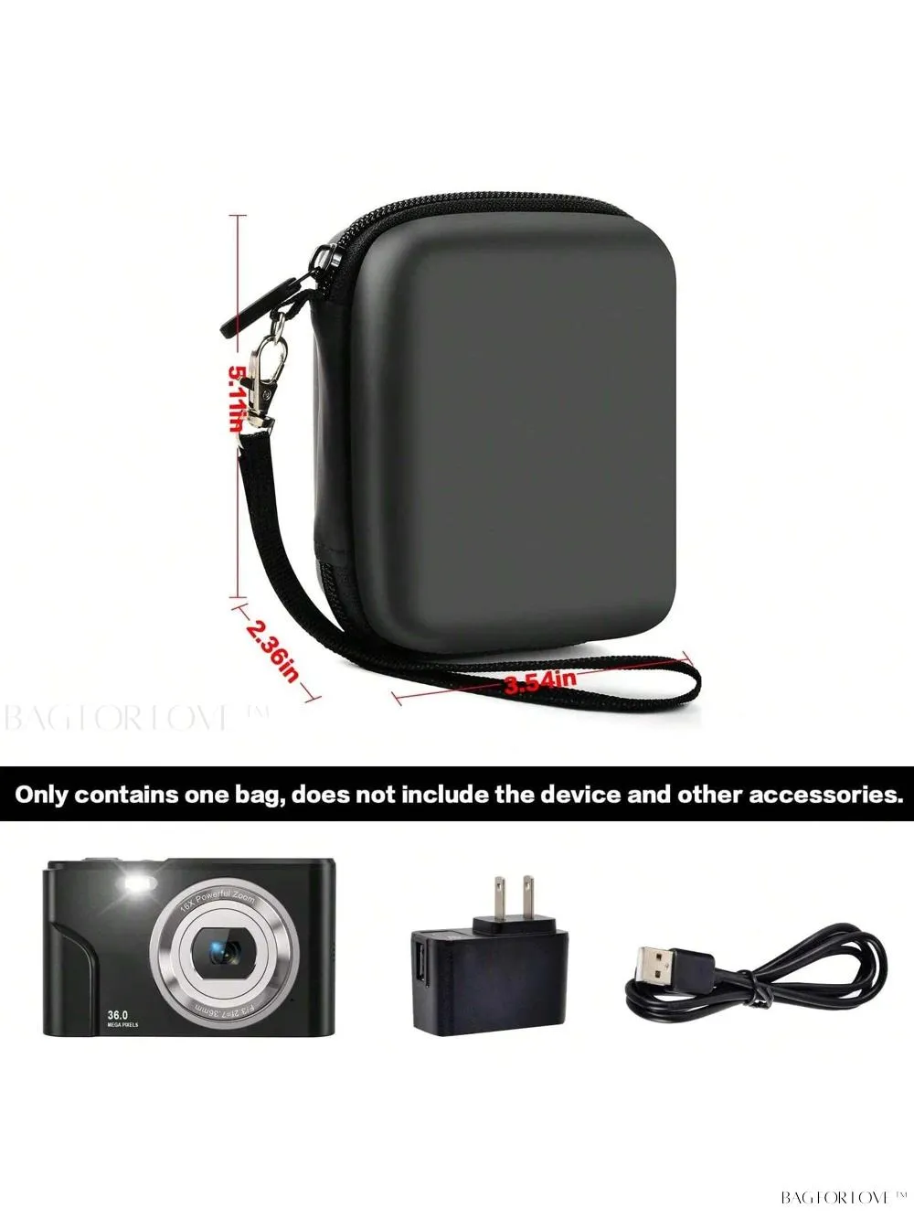 BagForLove - AbergBest Camera Case Storage Holder for College Student