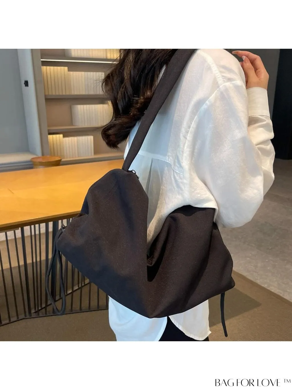 BagForLove - Classic Large Capacity Shoulder Bag in Fashionable Solid Color
