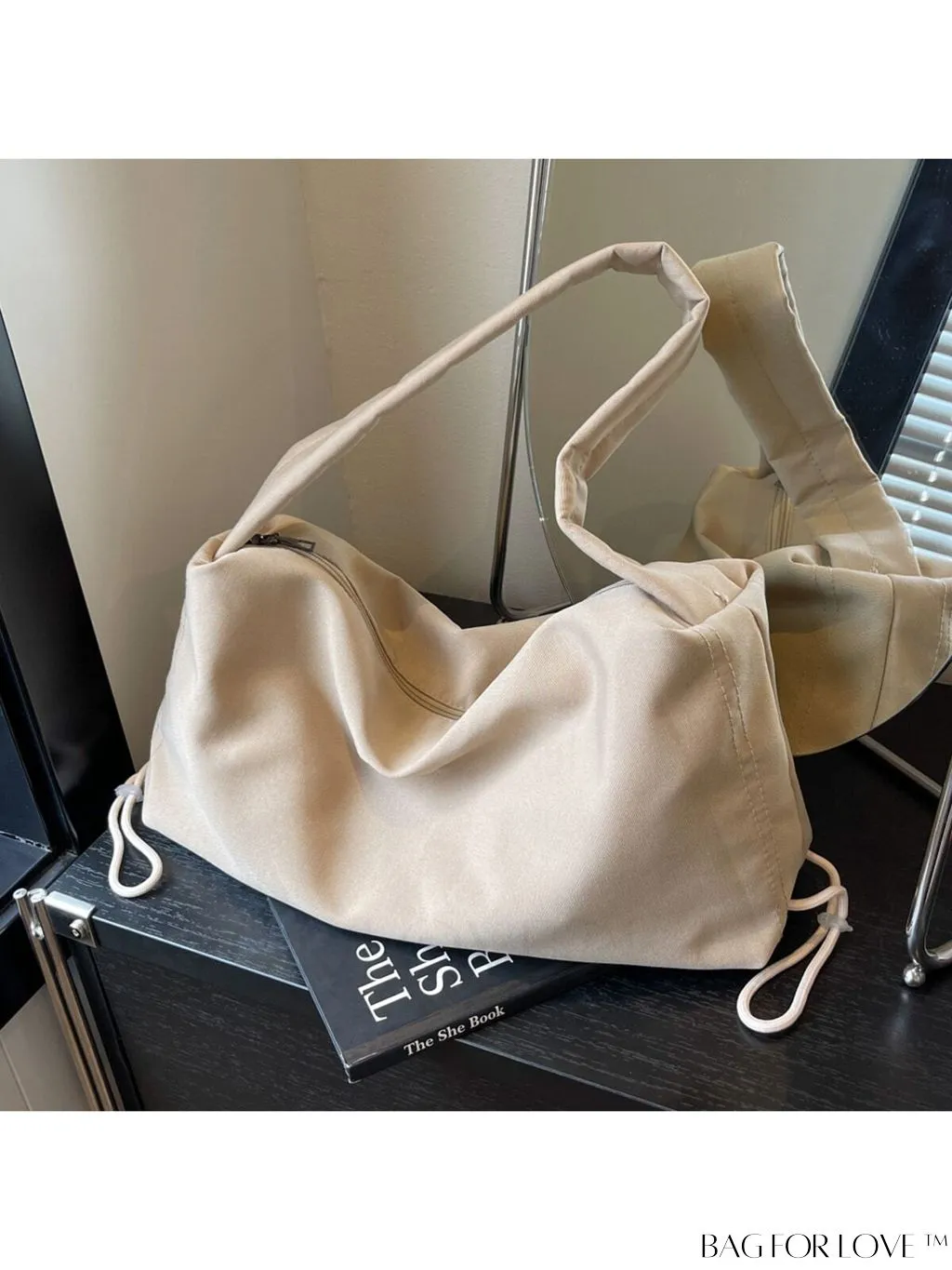 BagForLove - Classic Large Capacity Shoulder Bag in Fashionable Solid Color