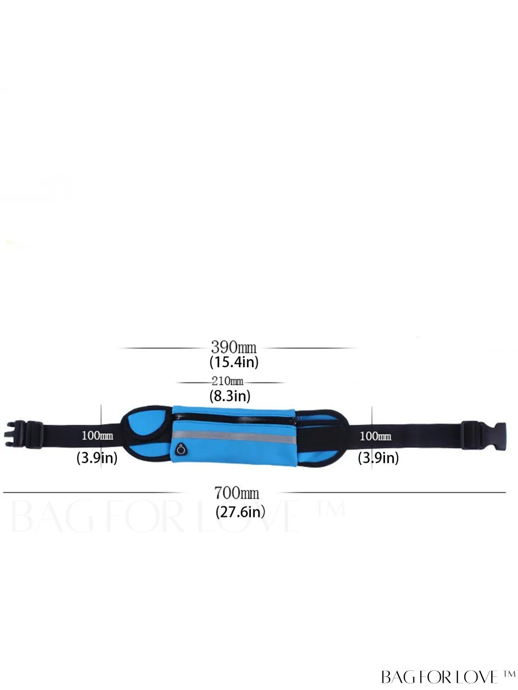 BagForLove - Compression Running Waist Bag - Sleek and Secure Fitness Accessory