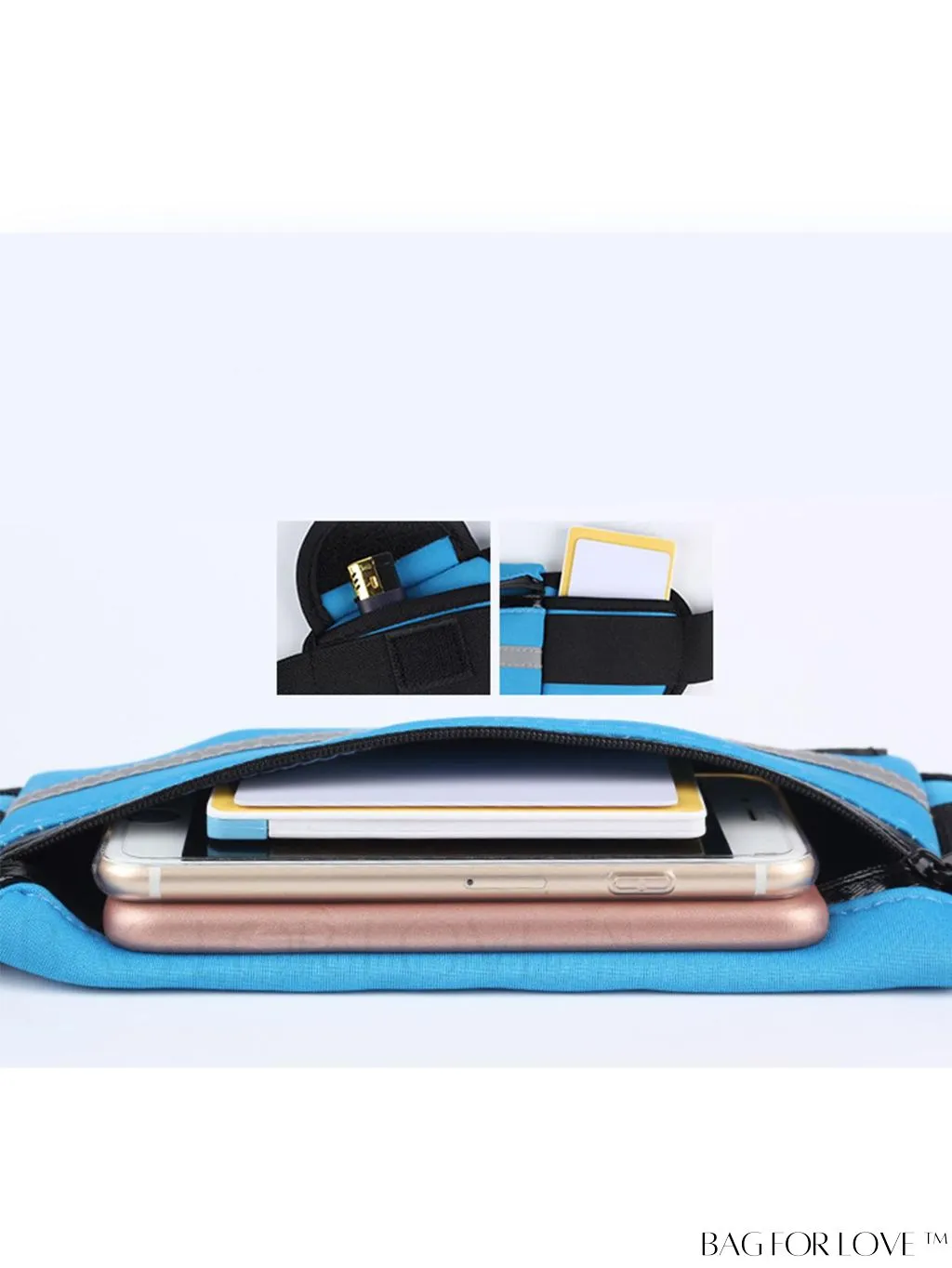 BagForLove - Compression Running Waist Bag - Sleek and Secure Fitness Accessory
