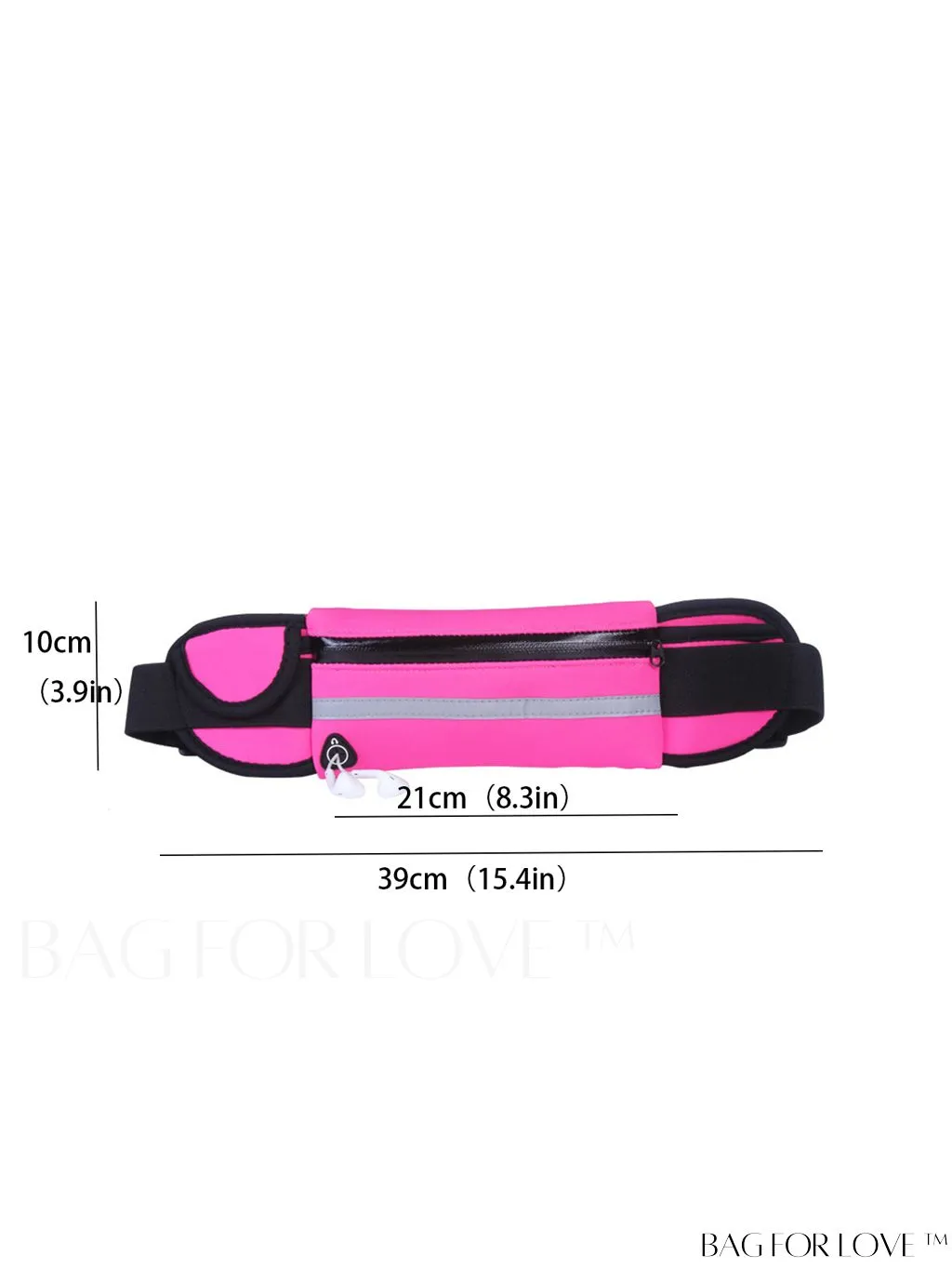 BagForLove - Compression Running Waist Bag - Sleek and Secure Fitness Accessory