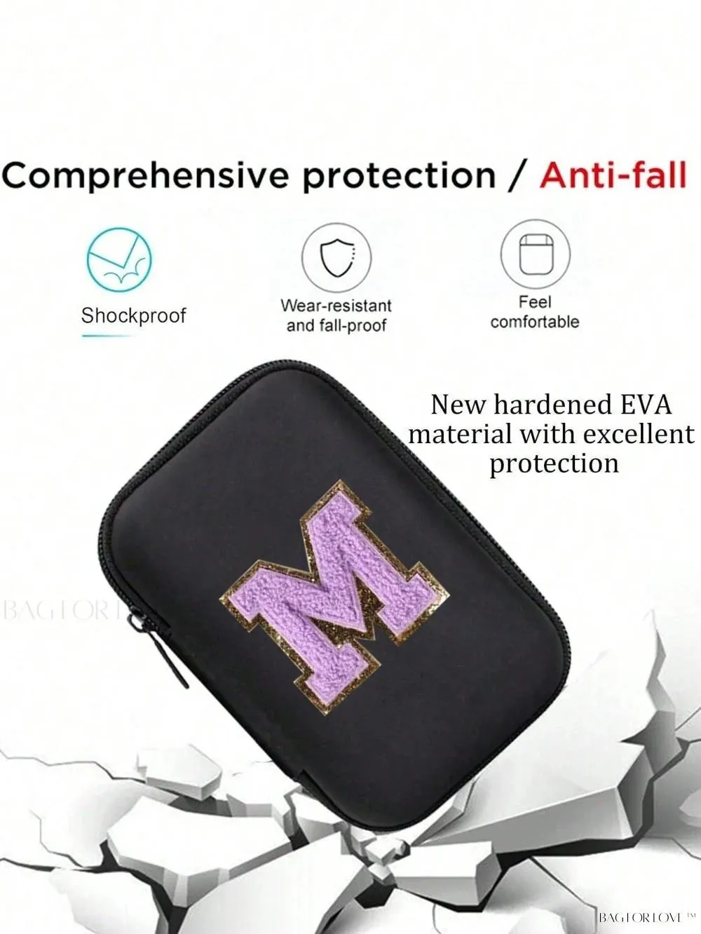 BagForLove - Embroidered Towel Data Cable Organizer for Women