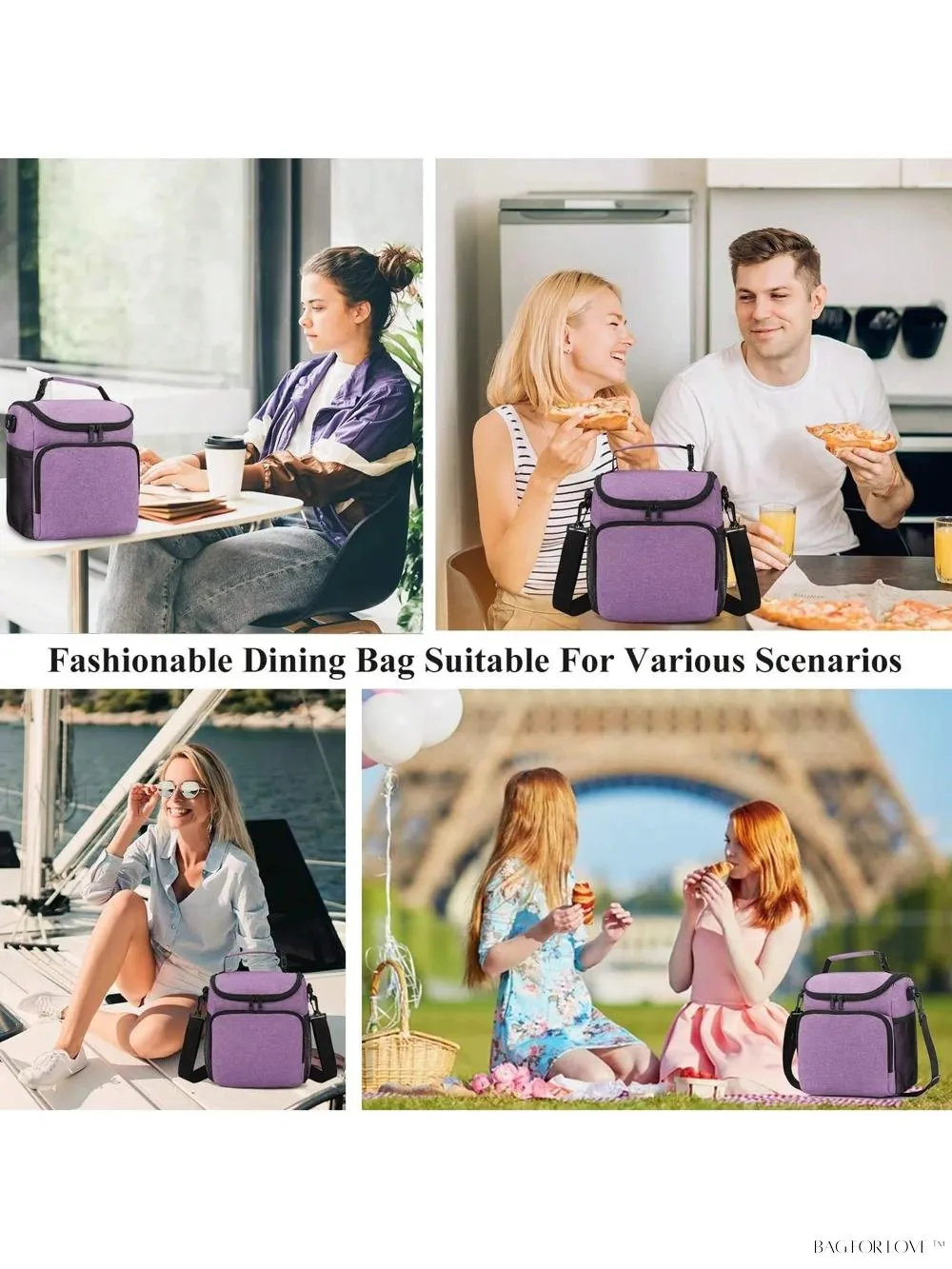 BagForLove - Insulated Cooler Bag with Adjustable Strap for Adults