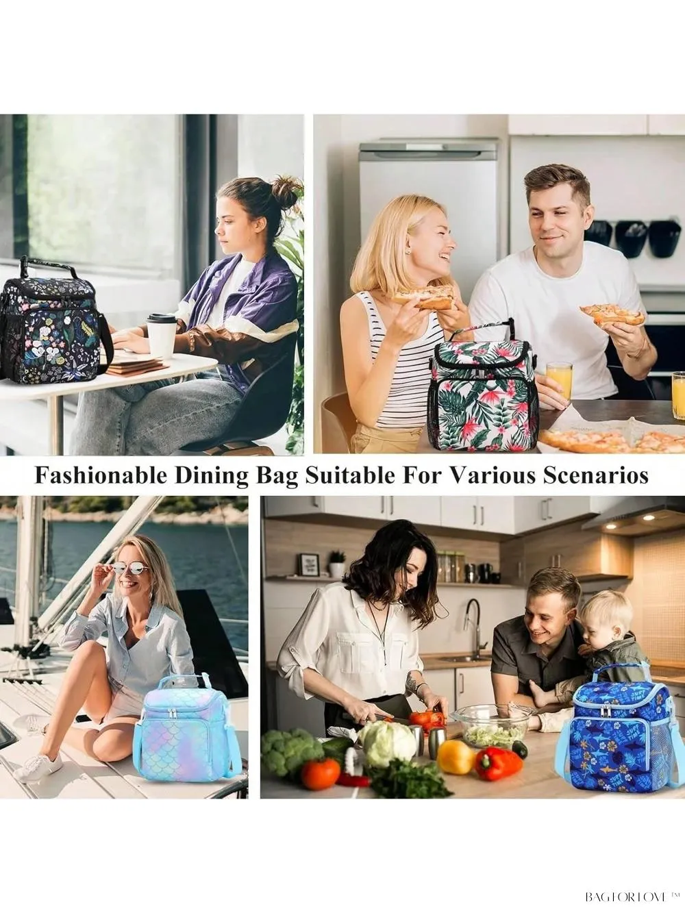 BagForLove - Insulated Lunch Companion With Adjustable Strap