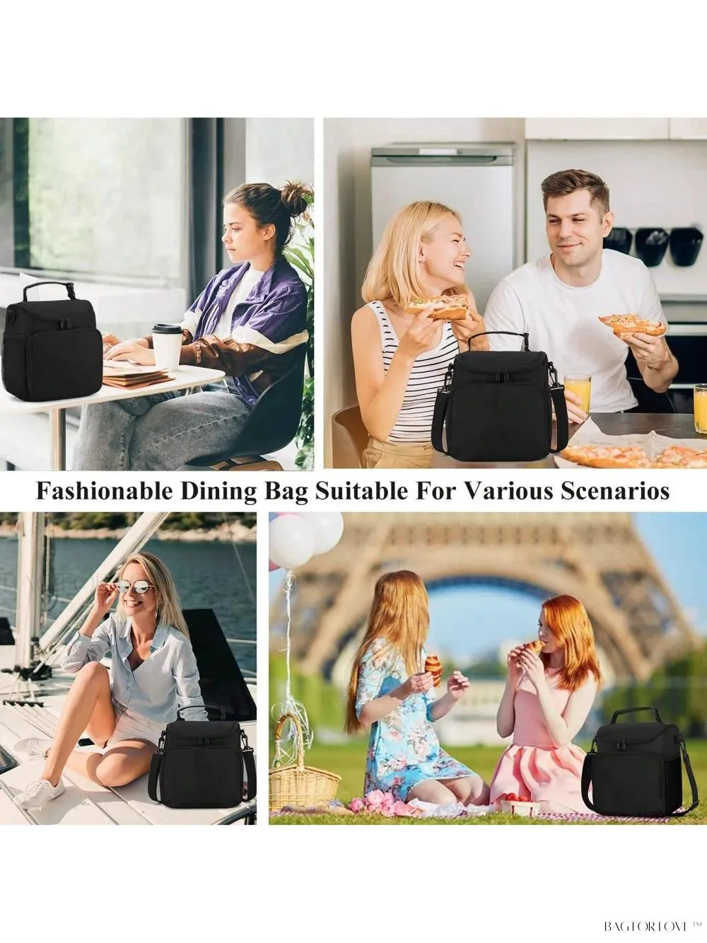 BagForLove - Insulated Lunch Companion With Adjustable Strap