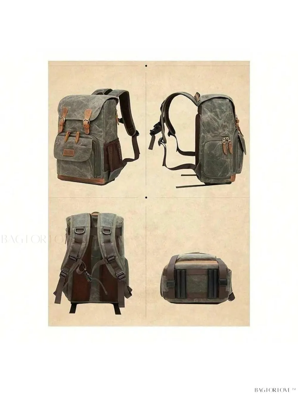 BagForLove - Large Capacity Canvas Camera Bag for Women