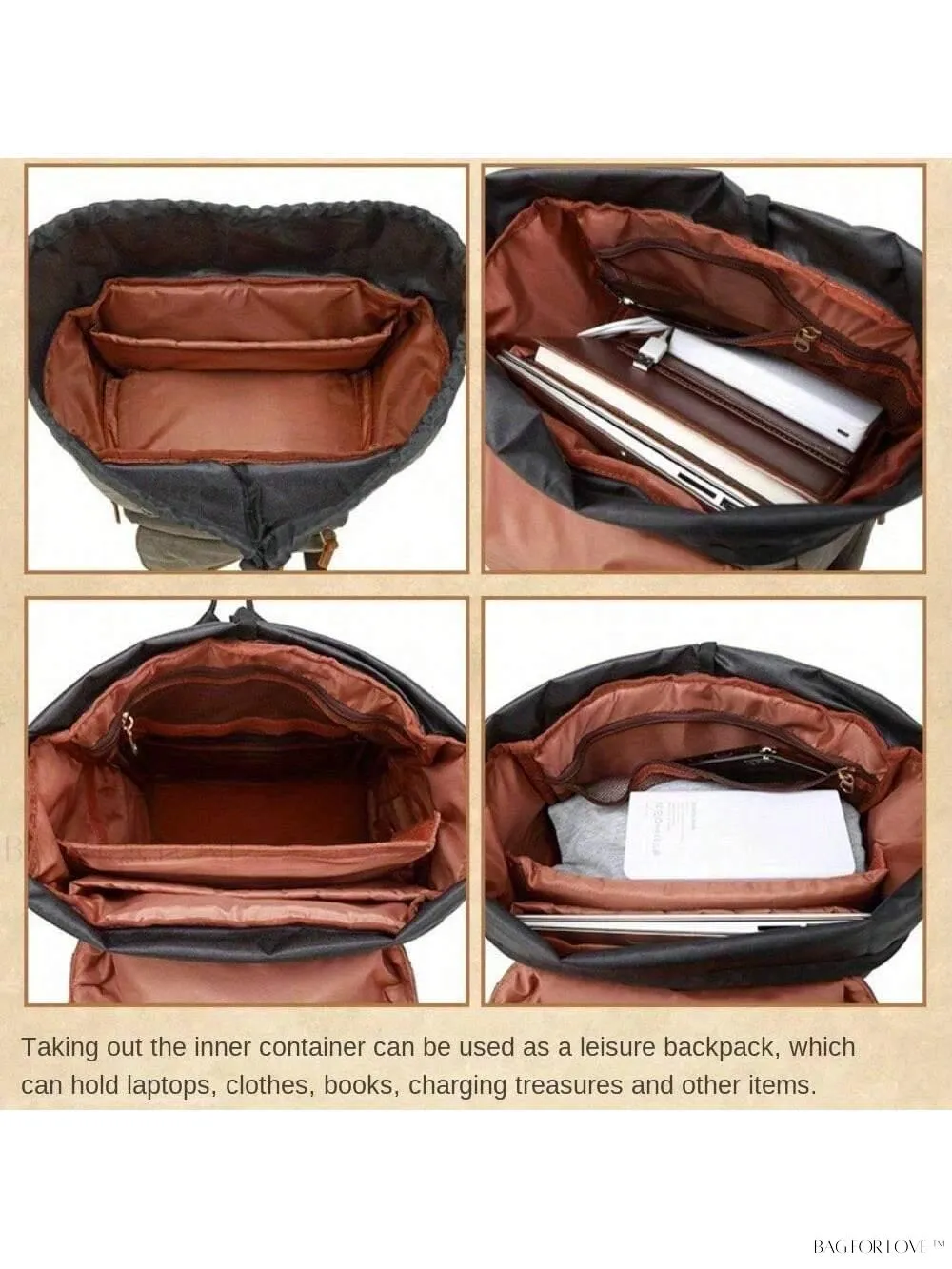 BagForLove - Large Capacity Canvas Camera Bag for Women